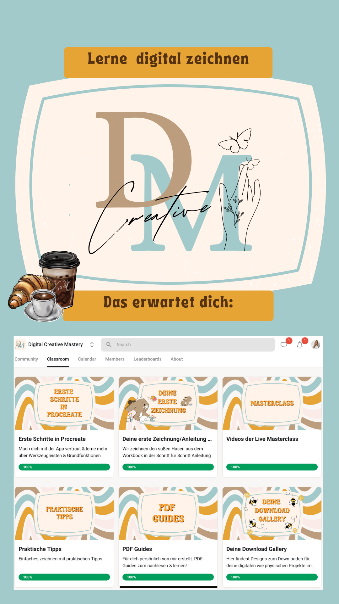 Digital Creative Mastery - Lerne digitale Designs + Amimationen mit Procreate, Procreate Dreams & AI