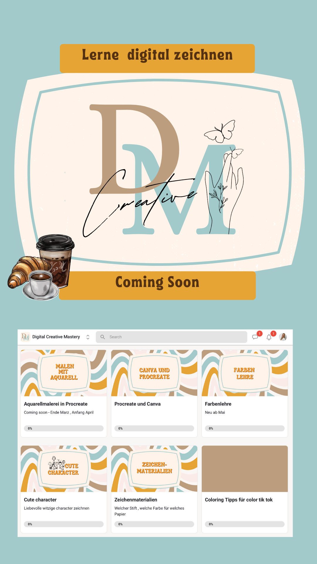 Digital Creative Mastery - Lerne digitale Designs + Amimationen mit Procreate, Procreate Dreams & AI