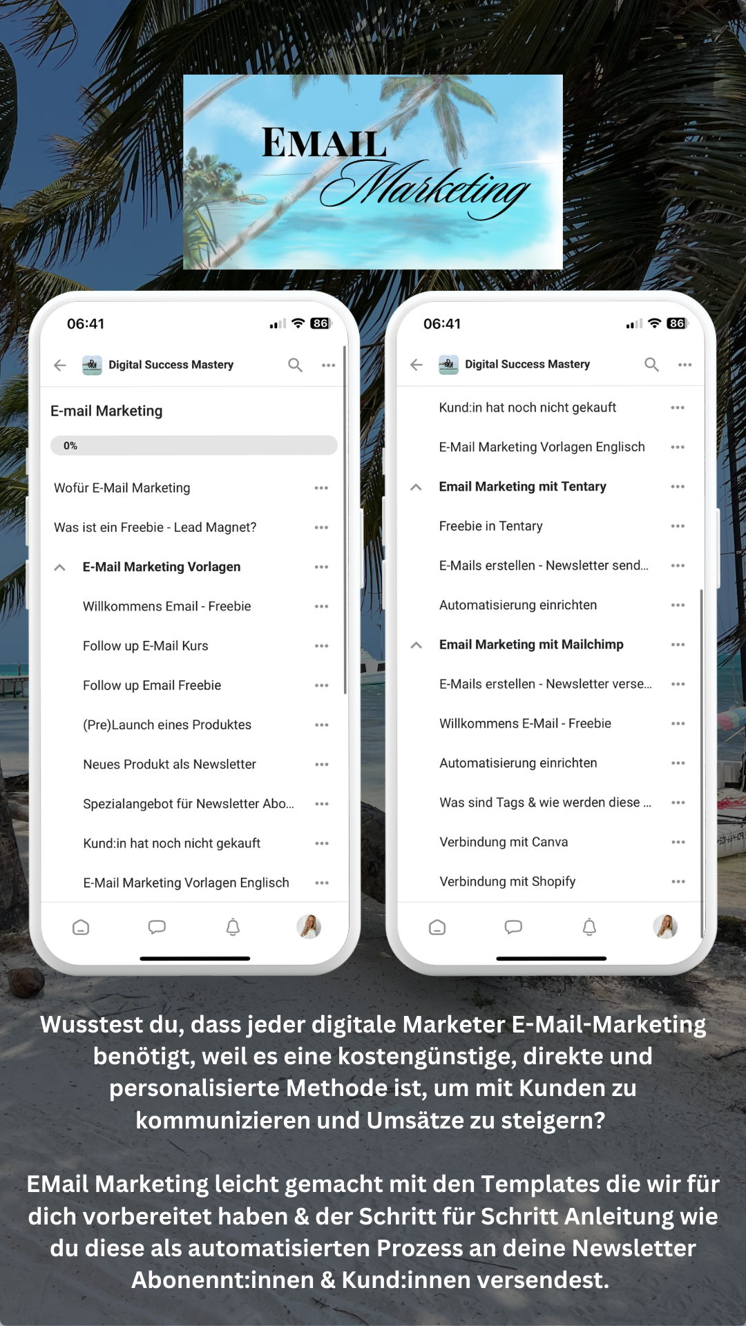 Digital Success Mastery & 1:1 Mentoring für 4 Wochen