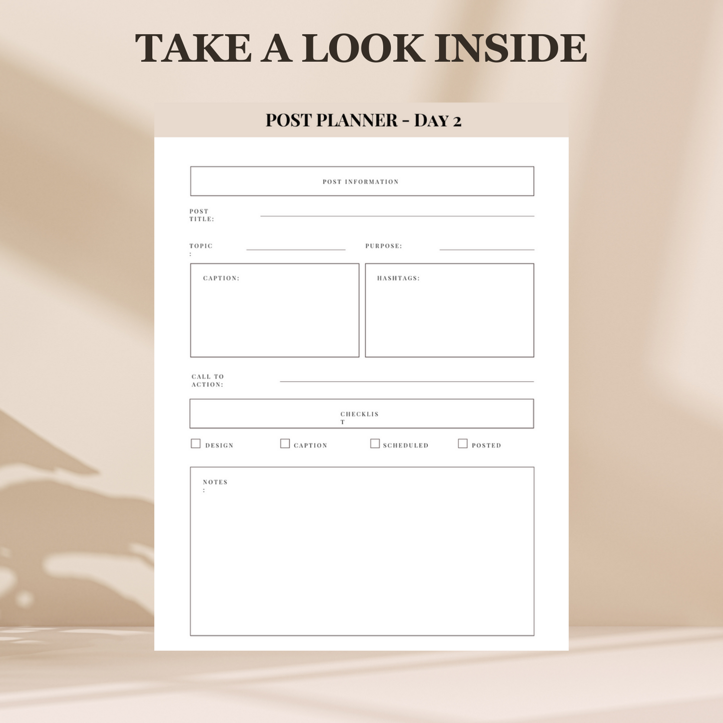 Faceless Account Planner - Plan & structurize your Faceless Account| MRR + PLR rights