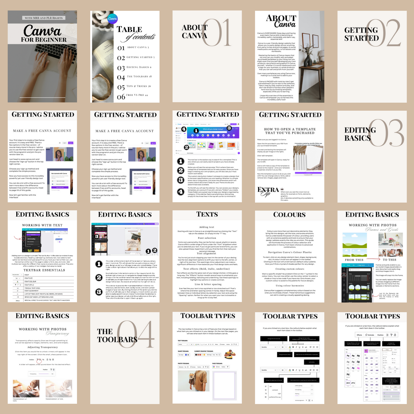 Canva for beginner - Learn to master Canva in 2024 | MRR + PLR rights