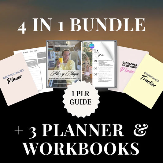PLR 4 in 1 Bundle - Money Magic Manifestiere dir Geld