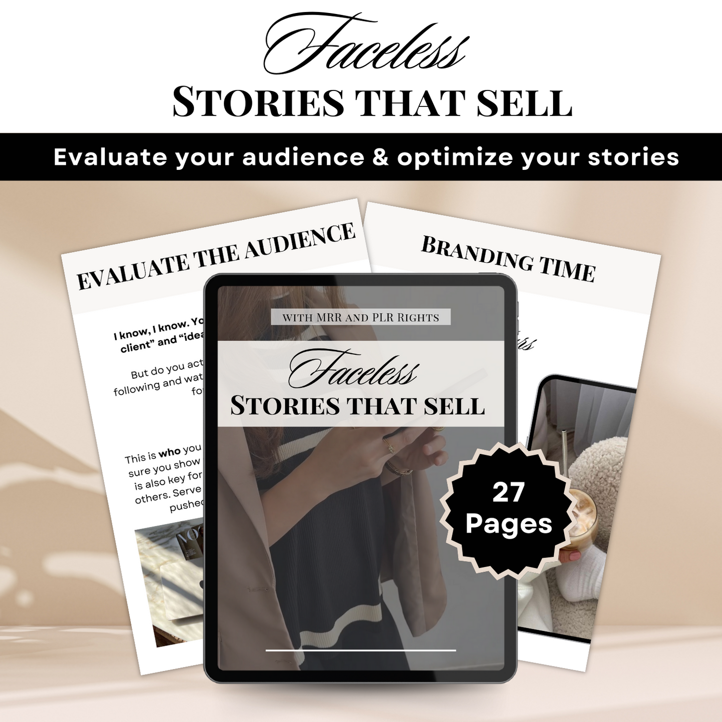 Faceless Stories that sell | MRR + PLR rights