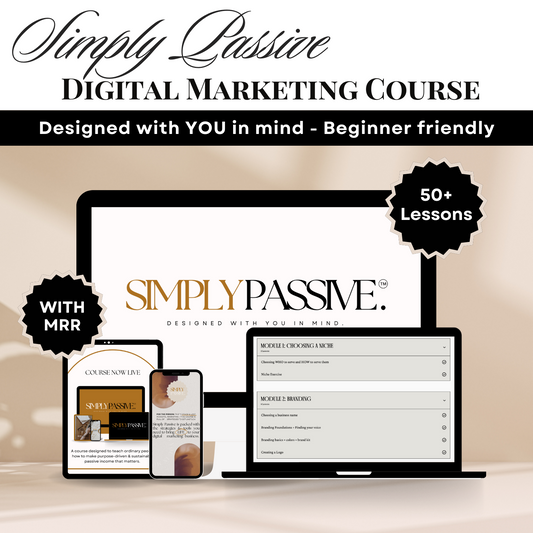 Simply Passive - Digital Marketing Course with MRR